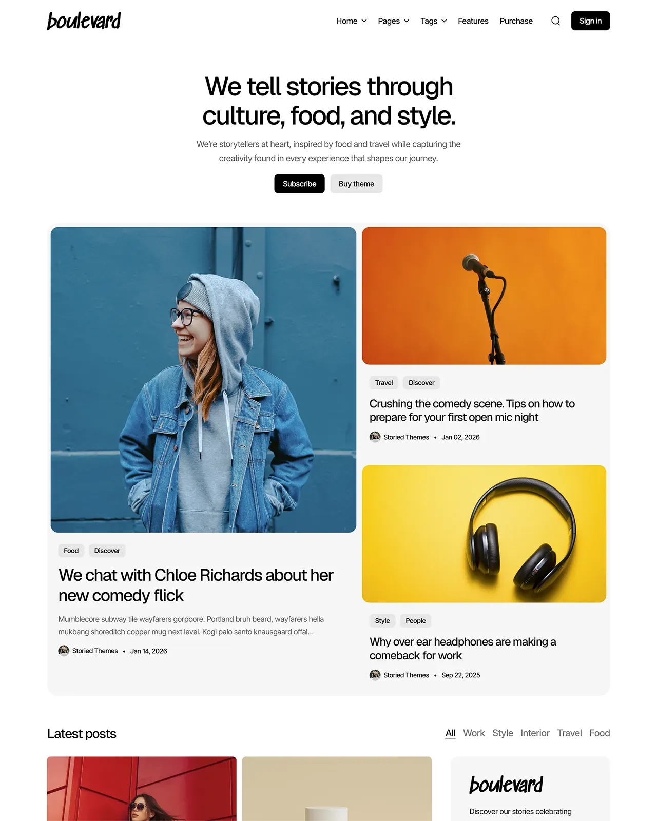 Boulevard Ghost Theme