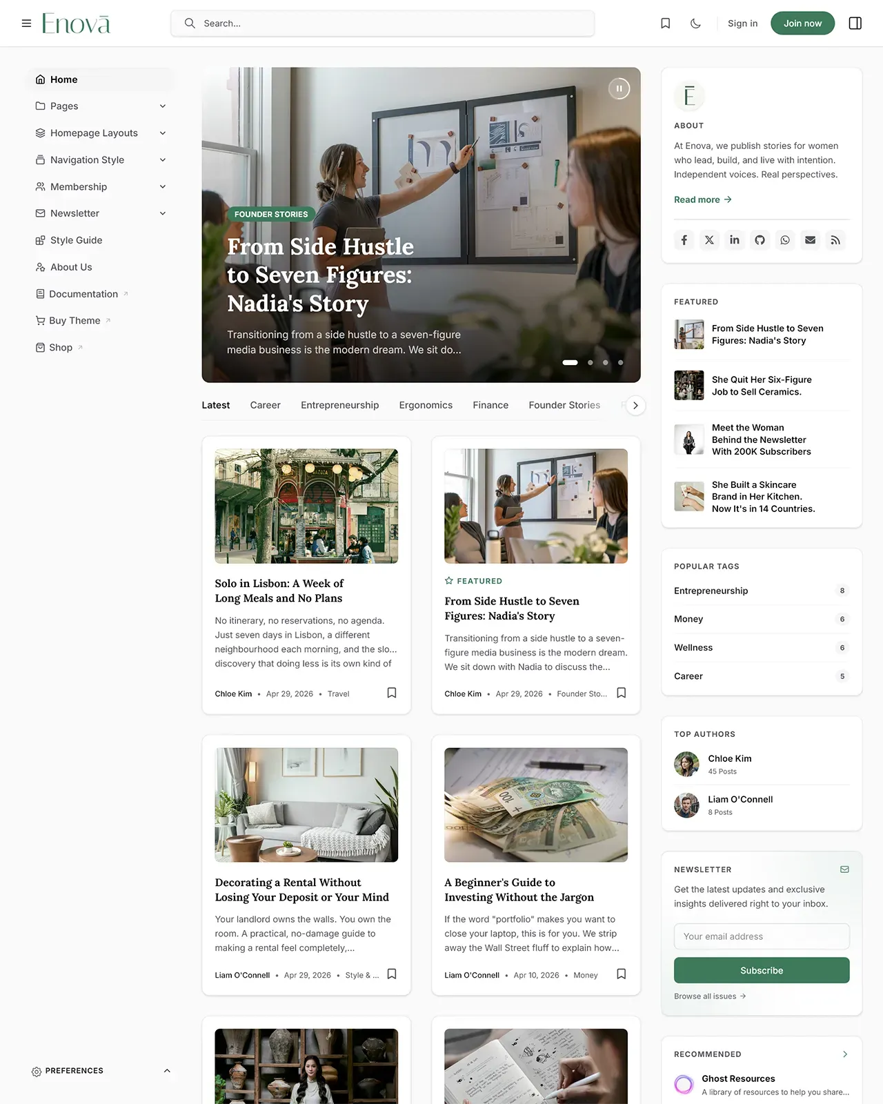 Enova Ghost Theme